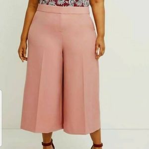 LANE BRYANT Allie WIDE LEG Rose/Pink Pants 28R